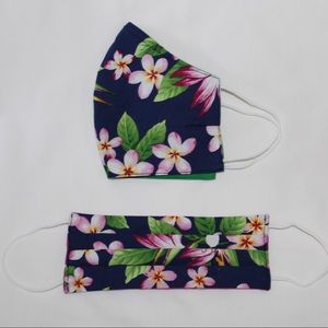 Hawaiian Face Masks - W/Soft Ear Loops & nose wire